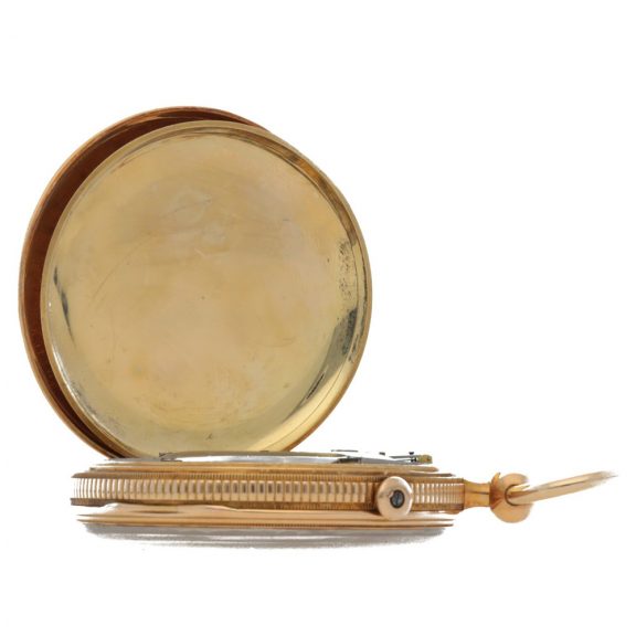 French lever perpetual à toc watch with wind indication Circa 1820 French lever perpetual à toc watch with wind indication Circa 1820