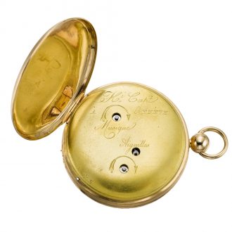 Swiss gold and enamel musical automaton watches Circa 1820