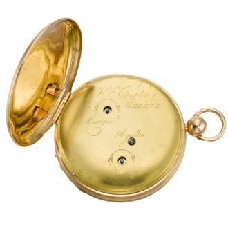 Swiss gold and enamel musical automaton watches Circa 1820