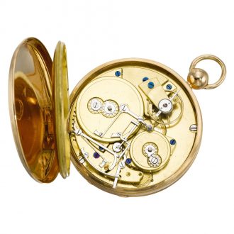 Swiss gold and enamel musical automaton watches Circa 1820