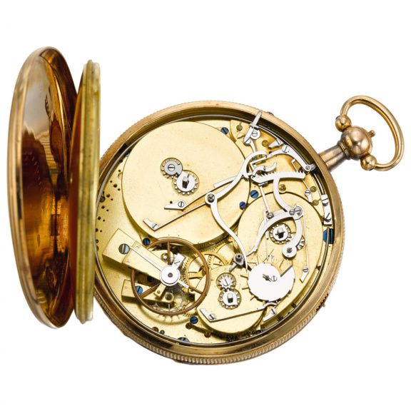 Swiss/French musical half-hour striking clock watch Circa 1830 Swiss/French musical half-hour striking clock watch Circa 1830