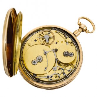 Swiss/French quarter repeating musical cylinder watch Circa 1815
