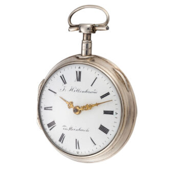An Austrian extraordinary large verge pocket watch Circa 1800