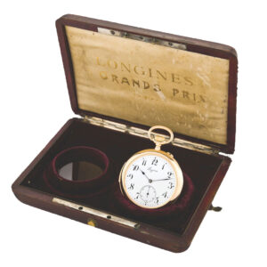 Fine large minute-repeating gold keyless Swiss pocket watch Circa 1910