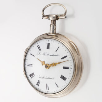 An Austrian extraordinary large verge pocket watch Circa 1800