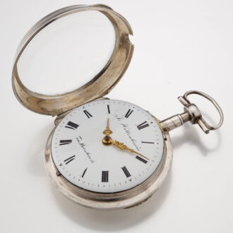 An Austrian extraordinary large verge pocket watch Circa 1800