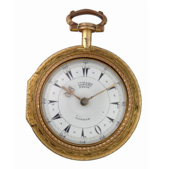 English verge in Gilt-Metal and tortoiseshell triple cases Circa 1865