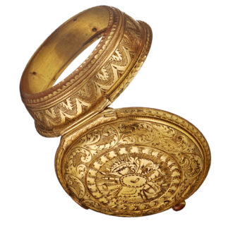 English verge in Gilt-Metal and tortoiseshell triple cases Circa 1865