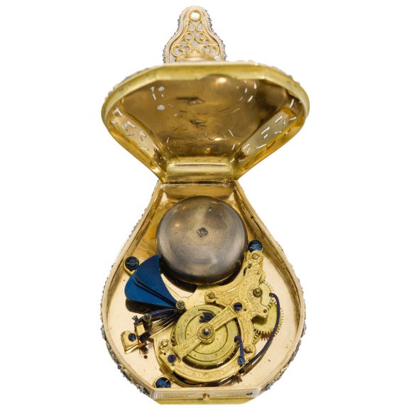 Swiss scent flacon with watch and musical movement Circa 1790 Swiss scent flacon with watch and musical movement Circa 1790