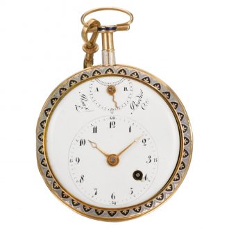 Swiss watch with processional automaton and chatelaine Circa 1810
