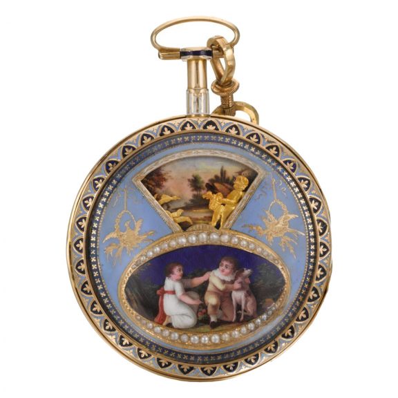 Swiss watch with processional automaton and chatelaine Circa 1810 Swiss watch with processional automaton and chatelaine Circa 1810