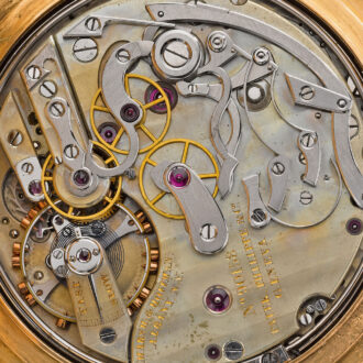 Swiss gold minute repeating split second chrono Circa 1890
