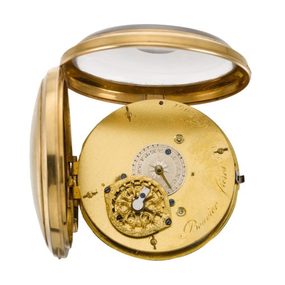 Swiss verge watch with simple processional automaton Circa 1800 Swiss verge watch with simple processional automaton Circa 1800