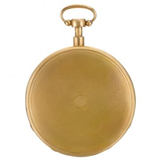 Swiss gold quarter repeating automaton watch Circa 1815