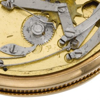 Swiss gold quarter repeating automaton watch Circa 1815