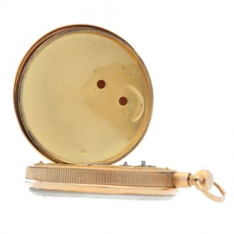 Swiss gold quarter repeating automaton watch Circa 1815