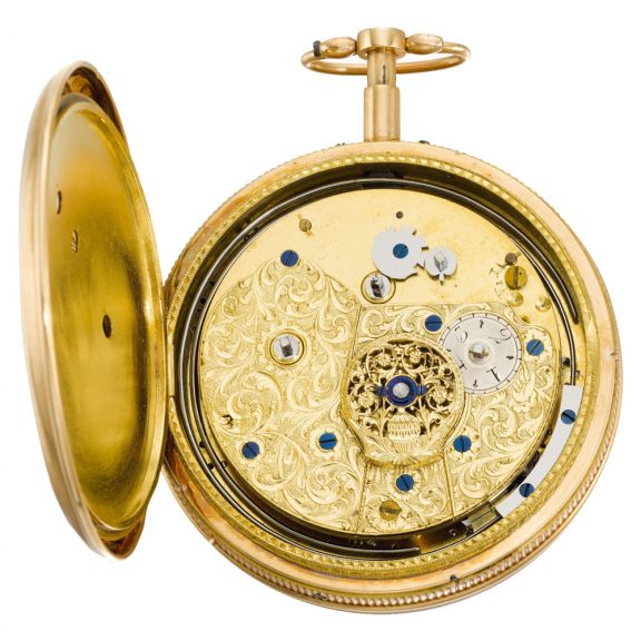 Swiss quarter repeating musical double automata watch Circa 1815 Swiss quarter repeating musical double automata watch Circa 1815
