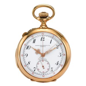 Swiss gold minute repeating split second chrono Circa 1909