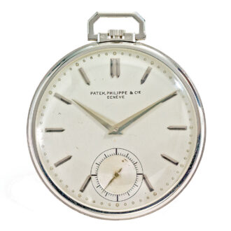 Swiss platinum keyless open faced lever watch Circa 1938