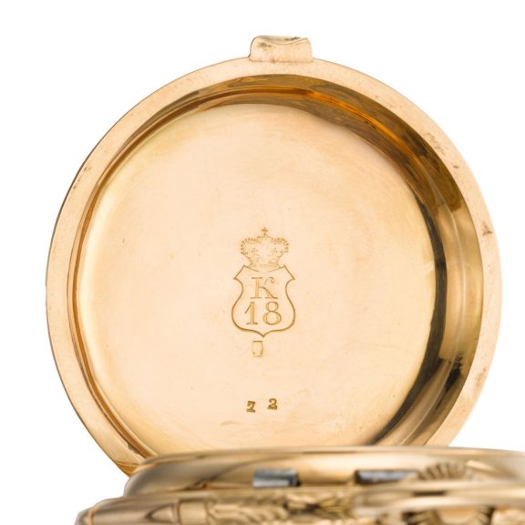 Swiss quarter repeating keyless lever automaton watch Circa 1890 Swiss quarter repeating keyless lever automaton watch Circa 1890