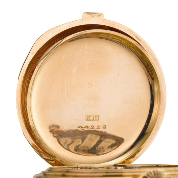 Swiss quarter repeating keyless lever automaton watch Circa 1890 Swiss quarter repeating keyless lever automaton watch Circa 1890