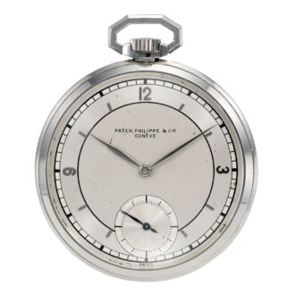 Fine Swiss stainless steel open faced lever watch Circa 1939