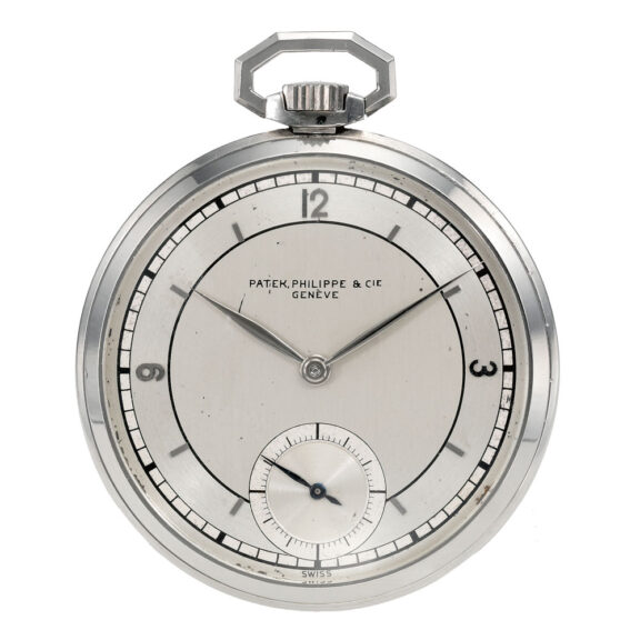 Fine Swiss stainless steel open faced lever watch Circa 1939