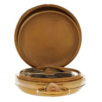 Swiss musical watch with automaton and centre seconds Circa 1880
