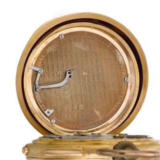 Swiss repeater with concealed erotic automaton Circa 1890