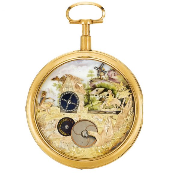 Swiss double automata quarter repeating watch Circa 1800 Swiss double automata quarter repeating watch Circa 1800