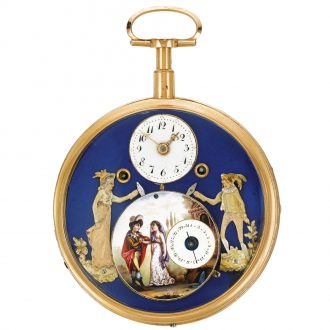 Swiss double automata quarter repeating watch Circa 1800