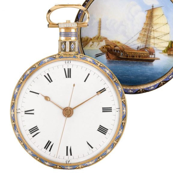 English gold duplex watch for the Chinese market Circa 1830