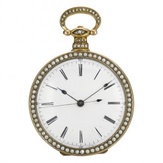 Swiss silver-gilt duplex watch for the Chinese market Circa 1860