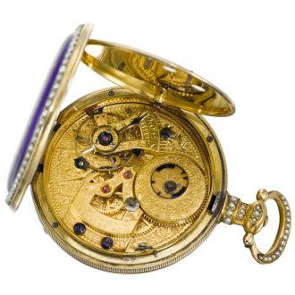 Swiss silver-gilt duplex watch for the Chinese market Circa 1860