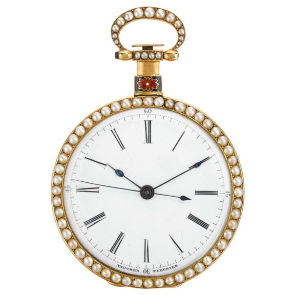 Swiss gold mirror image pair of duplex watches Circa 1845 Swiss gold mirror image pair of duplex watches Circa 1845