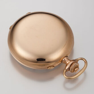 Gold Swiss split seconds chronograph with register Circa 1895