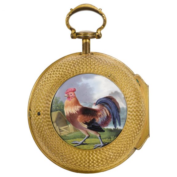 English coach watch with polychrome enamel painting Circa 1785 English coach watch with polychrome enamel painting Circa 1785