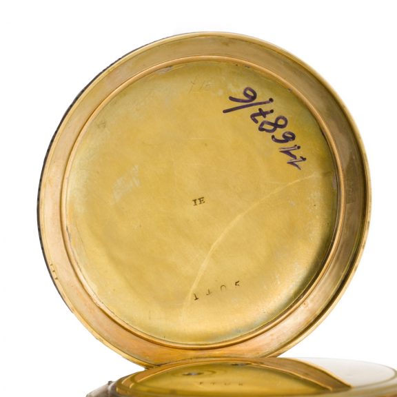 Swiss gold cylinder watch with exposed balance Circa 1820 Swiss gold cylinder watch with exposed balance Circa 1820