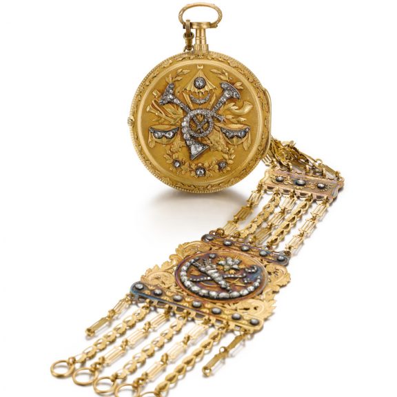 English gold pair cased striking verge coach watch Circa 1790 English gold pair cased striking verge coach watch Circa 1790