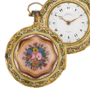 English gold triple-cased quarter repeating pocket watch Circa 1875