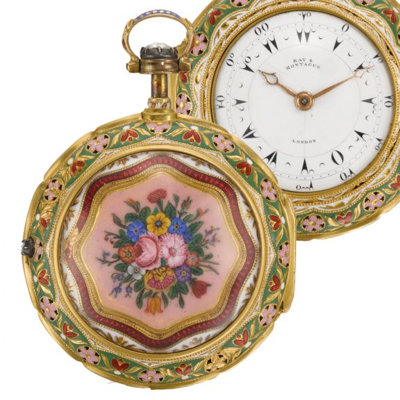English gold triple-cased quarter repeating pocket watch Circa 1875