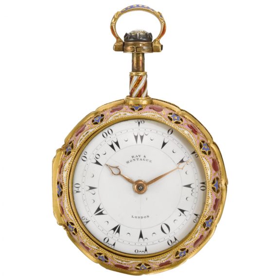 English gold triple-cased quarter repeating pocket watch Circa 1875 English gold triple-cased quarter repeating pocket watch Circa 1875