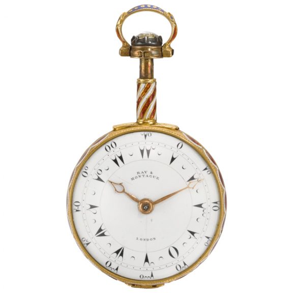 English gold triple-cased quarter repeating pocket watch Circa 1875 English gold triple-cased quarter repeating pocket watch Circa 1875
