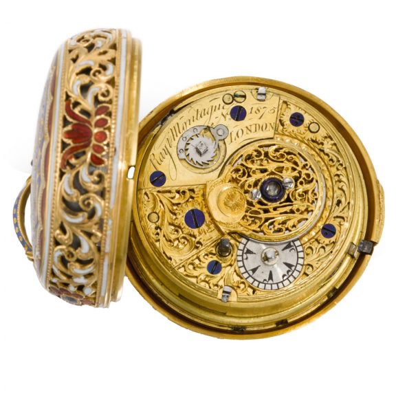 English gold triple-cased quarter repeating pocket watch Circa 1875 English gold triple-cased quarter repeating pocket watch Circa 1875