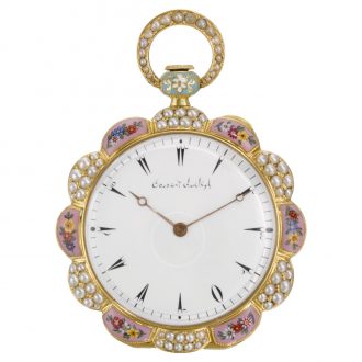 Swiss scallop-form watch for the Turkish market Circa 1830