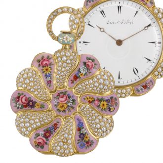 Swiss scallop-form watch for the Turkish market Circa 1830