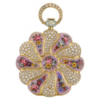Swiss scallop-form watch for the Turkish market Circa 1830