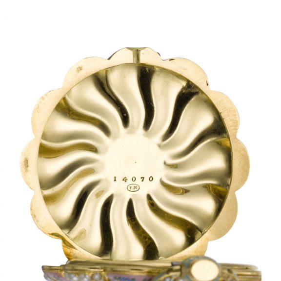 Swiss scallop-form watch for the Turkish market Circa 1830 Swiss scallop-form watch for the Turkish market Circa 1830