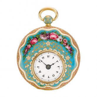 Swiss gold and enamel watch for the Turkish market Circa 1820