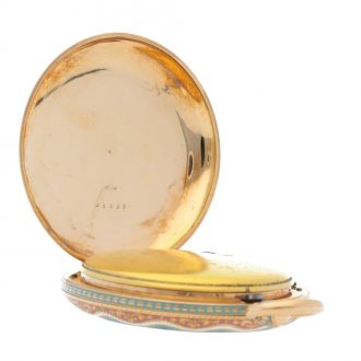 Swiss gold and enamel watch for the Turkish market Circa 1820